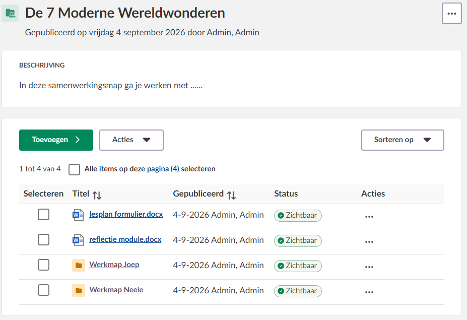 Samenwerkingsmappen